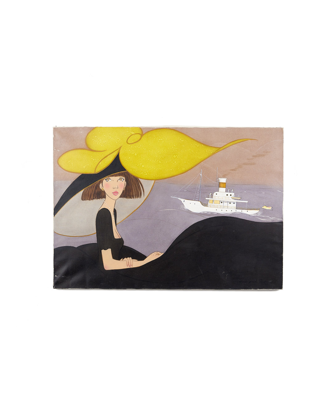 Woman Watching Boat